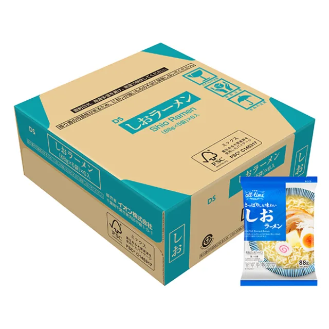 オールタイムヌードル しおラーメン<ケース> 5袋×6パック