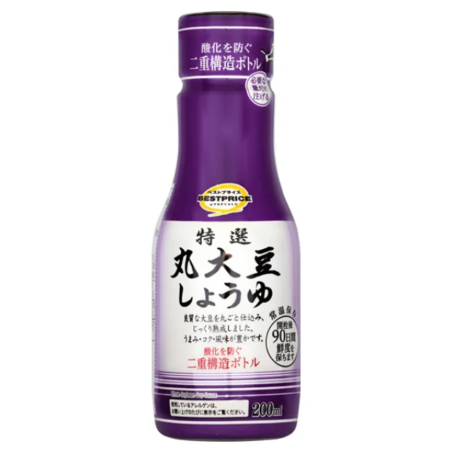 特選丸大豆しょうゆ 200ml