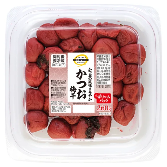 かつお梅干 ボリュームパック 260g