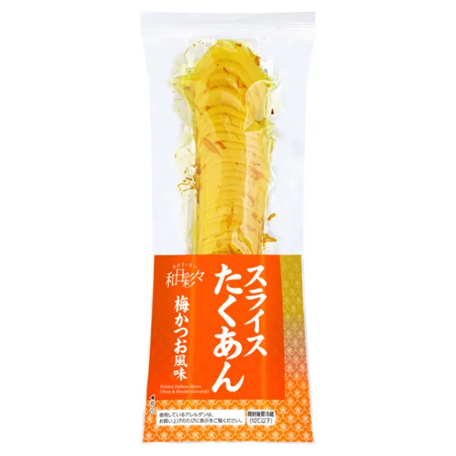 わびさいさい スライスたくあん 梅かつお風味 180g