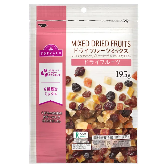 6種のドライフルーツミックス 195g