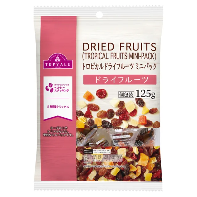 トロピカルドライフルーツミックスミニパック 125g