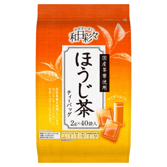 わびさいさいほうじ茶ティーバッグ 80g(2g×40袋)