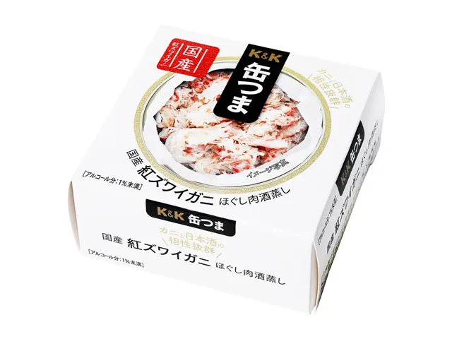 国産紅ズワイガニほぐし肉酒蒸し 75g