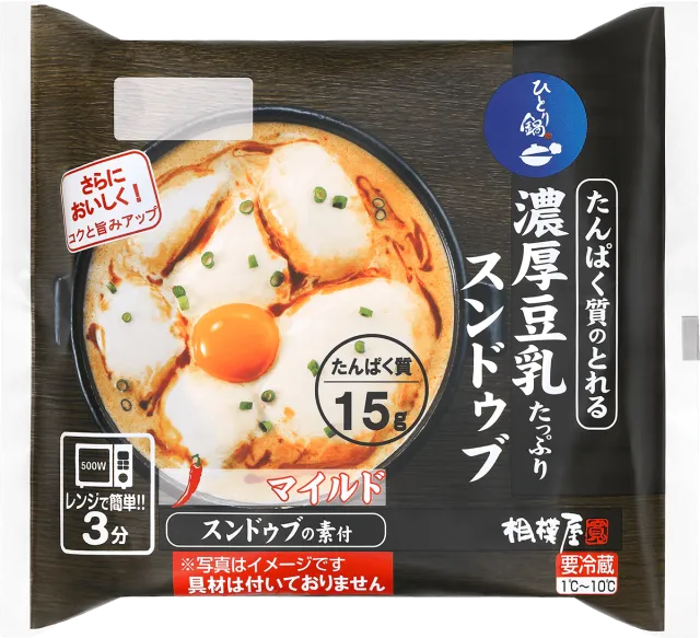 たんぱく質のとれる濃厚豆乳たっぷりスンドゥブ