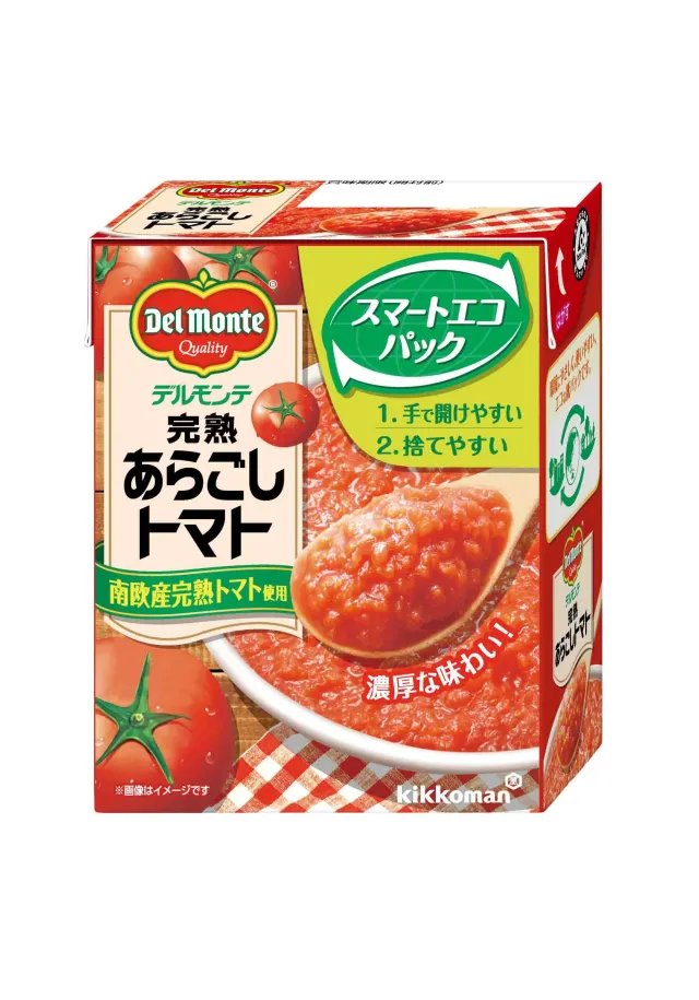 デルモンテ 完熟あらごしトマト 388g 紙パック