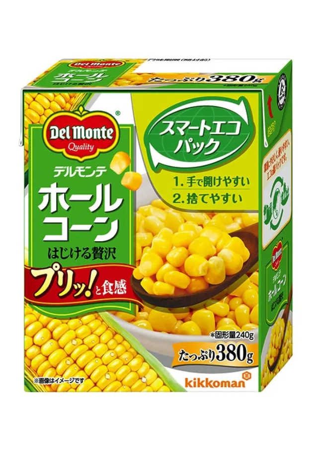 デルモンテ ホールコーン はじける贅沢 380g 紙パック