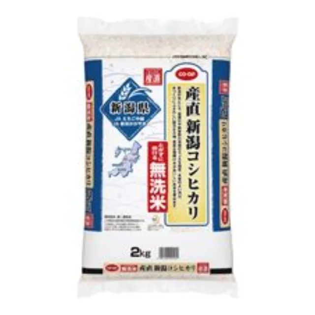 無洗米　産直新潟コシヒカリ　２ｋｇ