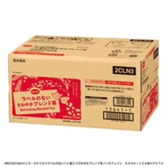 ラベルのないハト麦入りさわやかブレンド茶ノンカフェイン ６００ｍｌ×２４本