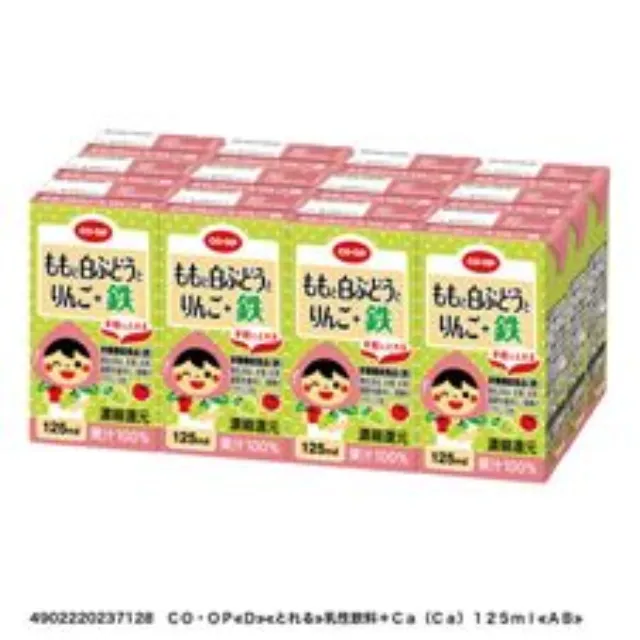 ももと白ぶどうとりんご＋鉄（鉄） １２５ｍｌ