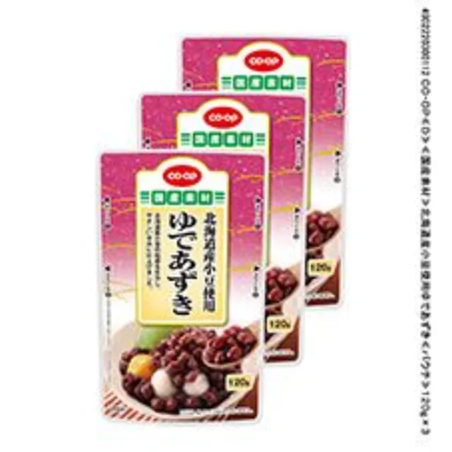 北海道産小豆使用ゆであずき １２０ｇ×３