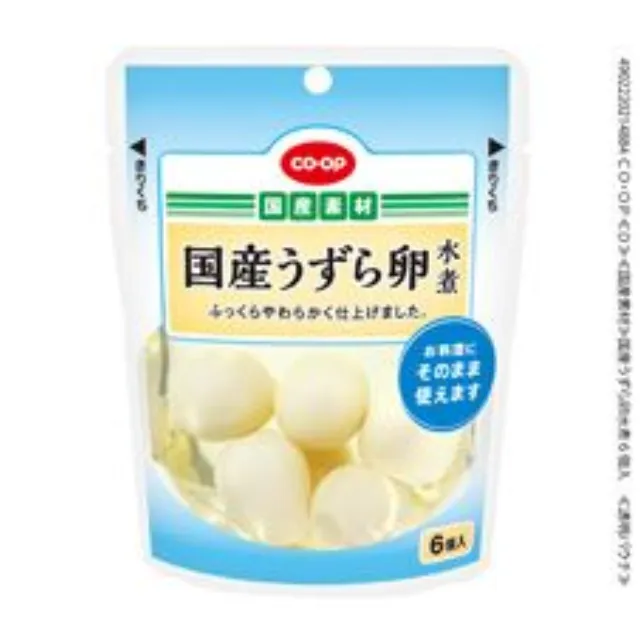 国産うずら卵水煮 ６個入