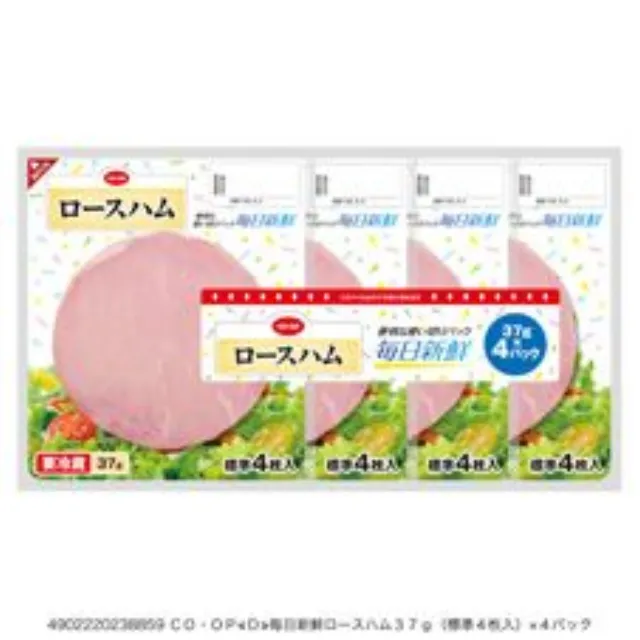毎日新鮮ロースハム３７ｇ（標準４枚入）×４パック
