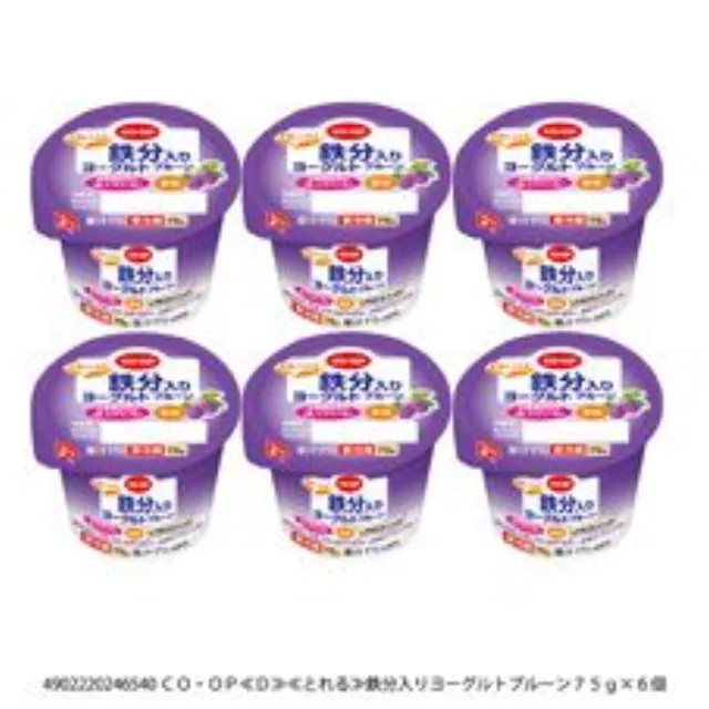 鉄分入りヨーグルトプルーン ７５ｇ×６個