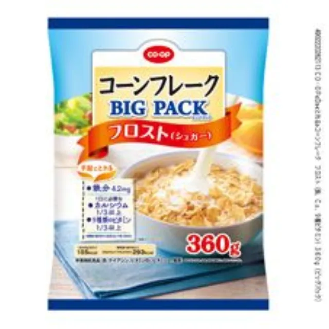 コーンフレーク　フロスト（鉄、Ｃａ、９種ビタミン）３６０ｇ（ビッグパック）