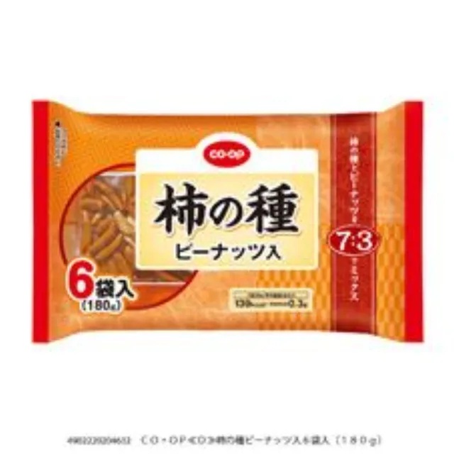 柿の種ピーナッツ入６袋入（１８０ｇ）