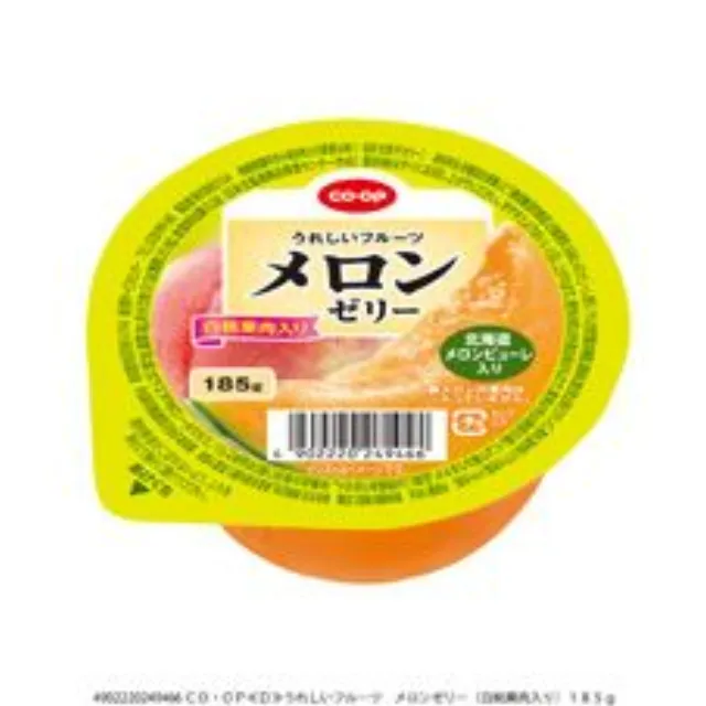 うれしいフルーツ　メロンゼリー（白桃果肉入り） １８５ｇ