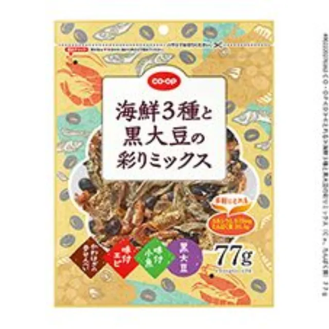 海鮮３種と黒大豆の彩りミックス（Ｃａ、たんぱく質） ７７ｇ