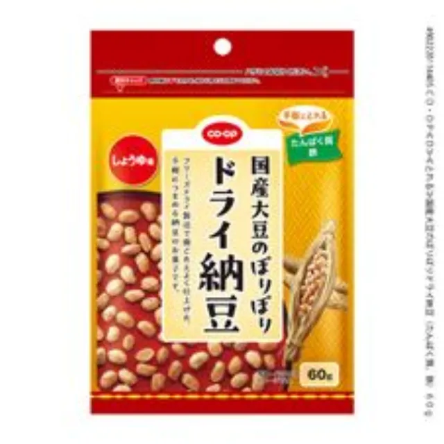 国産大豆のぽりぽりドライ納豆（たんぱく質、鉄） ６０ｇ