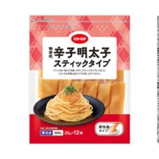無着色辛子明太子スティックタイプ（個包装）３００ｇ（ ２５ｇ×１２本）
