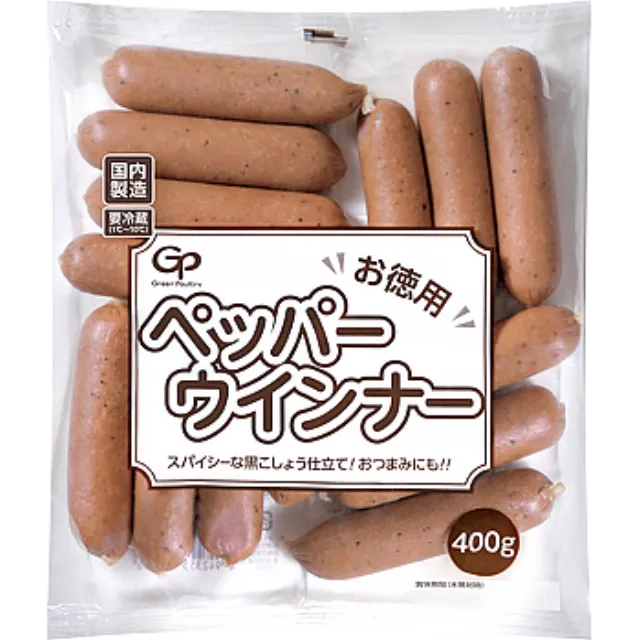 お徳用ペッパーウインナー 400ｇ 製造国名 日本