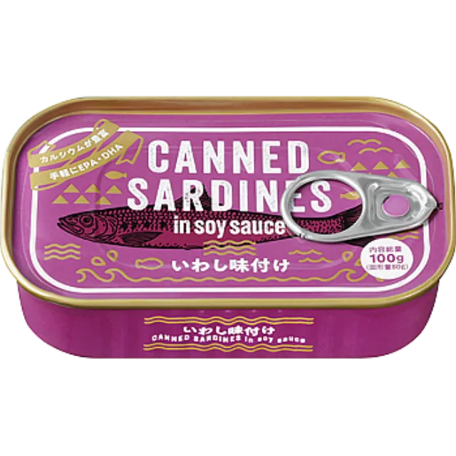 いわし味付け缶詰 固形量80g 内容総量100g